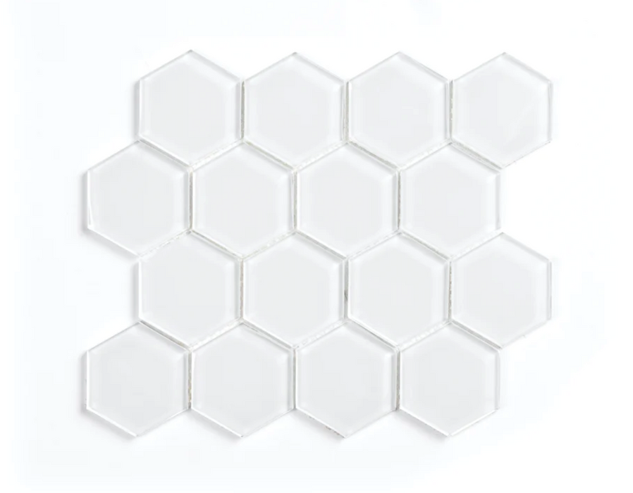GLASS HEXAGON Tile Backsplash (11 sq.ft. / Box) furniture New Age 20sq - 22.00 sq. ft. ( 2 Boxes )