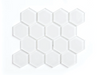 GLASS HEXAGON Tile Backsplash (11 sq.ft. / Box) furniture New Age 20sq - 22.00 sq. ft. ( 2 Boxes )  