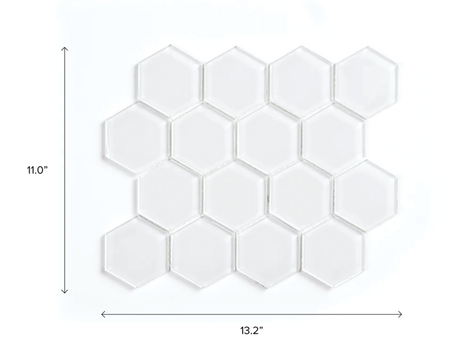 GLASS HEXAGON Tile Backsplash (11 sq.ft. / Box) furniture New Age   