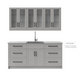 Home Wet Bar 8 Piece Cabinet Set with Drawer, 24 in. Sink and Faucet - 24 Inch furniture New Age   