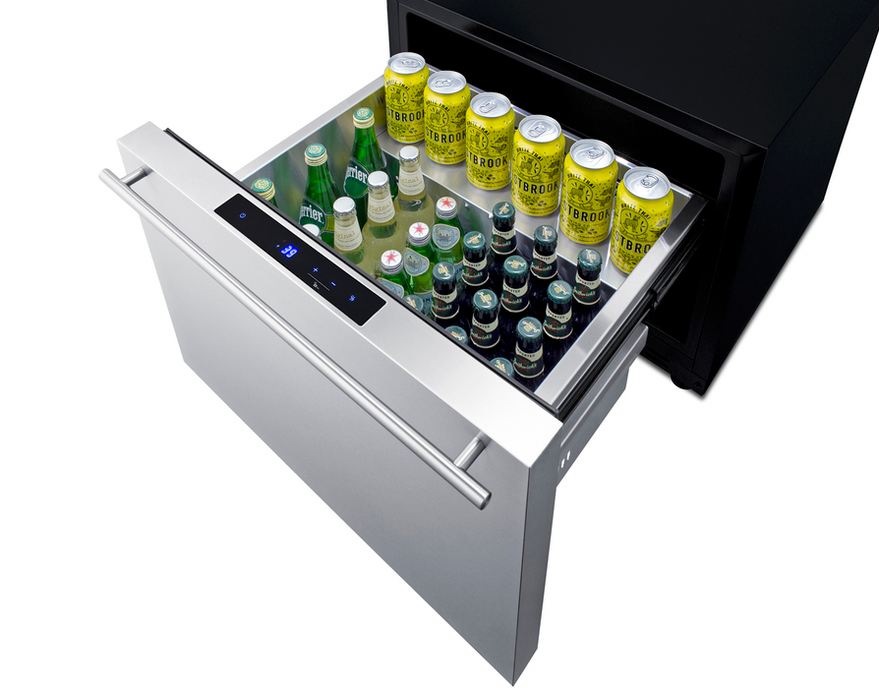 Summit 24" Wide Built-In Drawer Refrigerator Refrigerator Accessories Summit Appliance