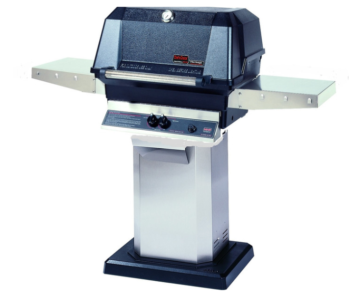 MHP WNK Grill on Column with Permanent Mounting stainless steel Base BBQ GRILL CG Products Propane LPG SearMagic