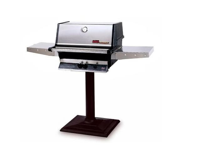 MHP TJK2-PS Propane Grill W/ SearMagic Grids On Bolt Down Post BBQ GRILL CG Products
