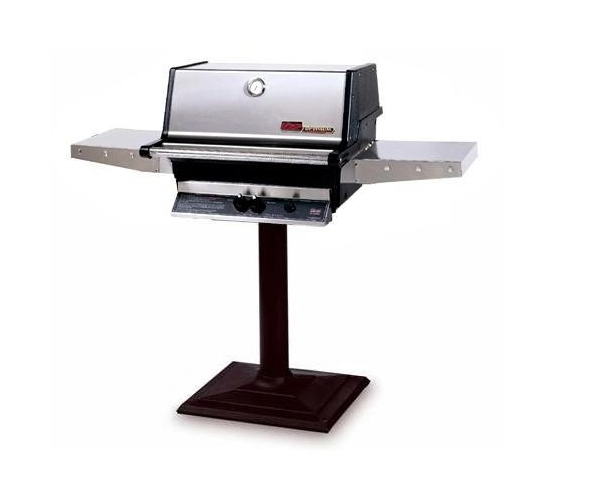 MHP Propane Grill W/ Stainless Steel Grids On Bolt Down Post BBQ GRILL CG Products