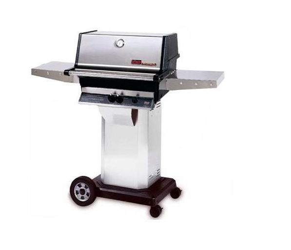 MHP TJK2 Natural Gas Grill W/ SearMagic Grids On Stainless Cart BBQ GRILL CG Products