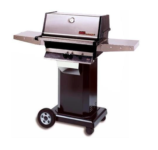 MHP TJK Natural Gas Grill W/ SearMagic Grids On Black Cart BBQ GRILL CG Products