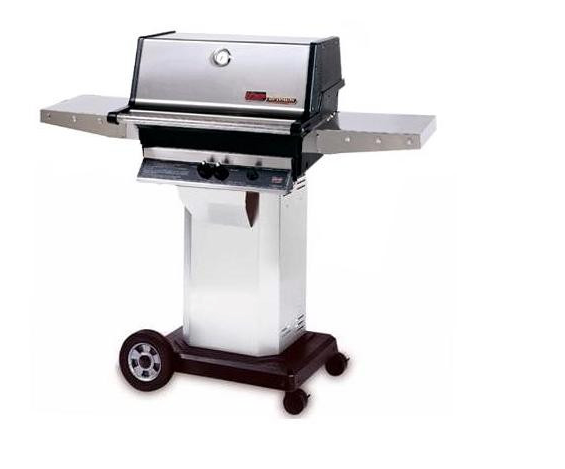 MHP TKJ2 Natural Gas Grill W/ Stainless Steel Grids On Stainless Steel Cart BBQ GRILL CG Products