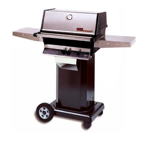 MHP TJK2 Natural Gas Grill W/ Stainless Grids On Black Cart BBQ GRILL CG Products
