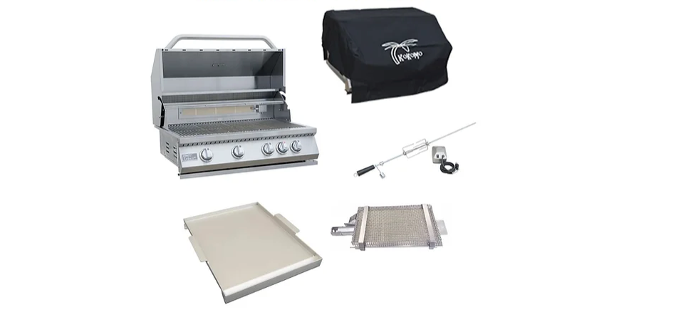 5 Piece Grill Kombo Pack BBQ GRILL KoKoMo Grills 5 Piece Grill Kombo Pack - LPG