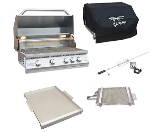 Professional 5 Piece Grill Kombo Pack BBQ GRILL KoKoMo Grills 5 Piece Grill Kombo Pack - LPG  