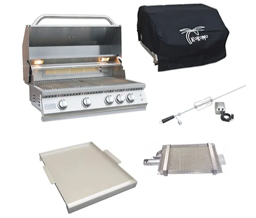 Professional 5 Piece Grill Kombo Pack BBQ GRILL KoKoMo Grills 5 Piece Grill Kombo Pack - LPG