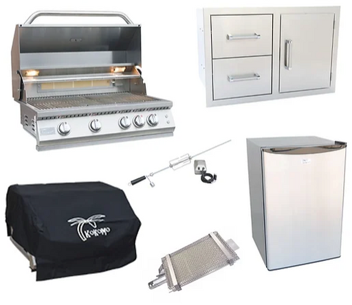 Professional 6 Piece Grill Kombo Pack BBQ GRILL KoKoMo Grills 6 Piece Grill Kombo Pack - LPG