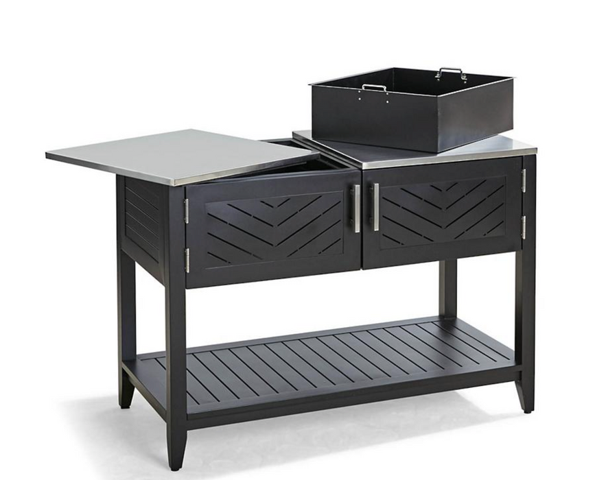 Westport Console with Beverage Tub in Aluminum Outdoor kitchens FrontGate