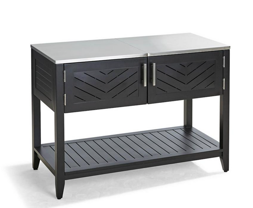 Westport Console with Beverage Tub in Aluminum Outdoor kitchens FrontGate