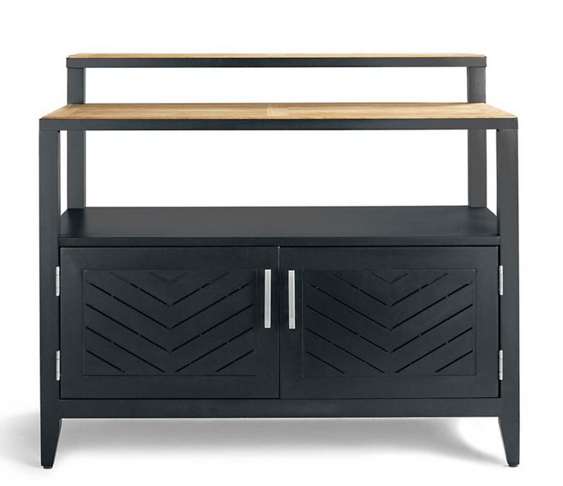 Westport Outdoor Aluminum and Teak Bar Outdoor kitchens FrontGate