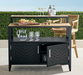 Westport Outdoor Aluminum and Teak Bar Outdoor kitchens FrontGate   