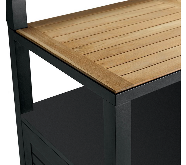 Westport Outdoor Aluminum and Teak Bar Outdoor kitchens FrontGate