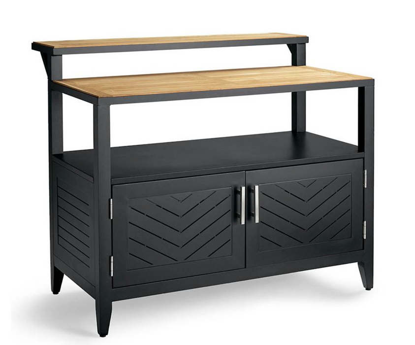 Westport Outdoor Aluminum and Teak Bar Outdoor kitchens FrontGate