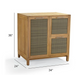Isola Cabinet with Three Drawers in Natural Teak Outdoor kitchens FrontGate   
