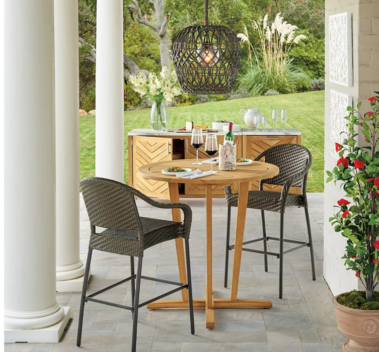 Westport Cabinet with Two Doors Teak Outdoor Kitchen Outdoor kitchens FrontGate