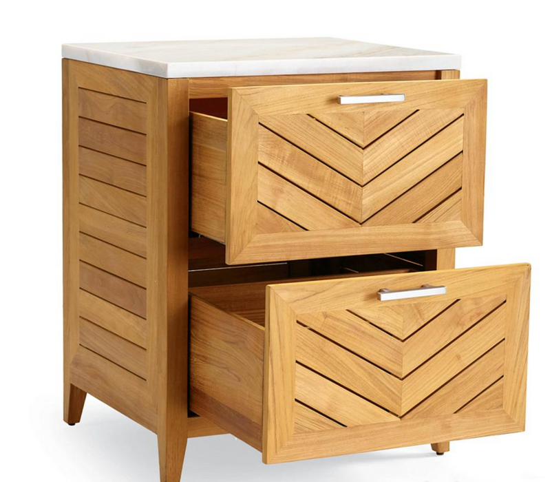 Westport Cabinet with Two Drawers Teak Outdoor Kitchen Outdoor kitchens FrontGate