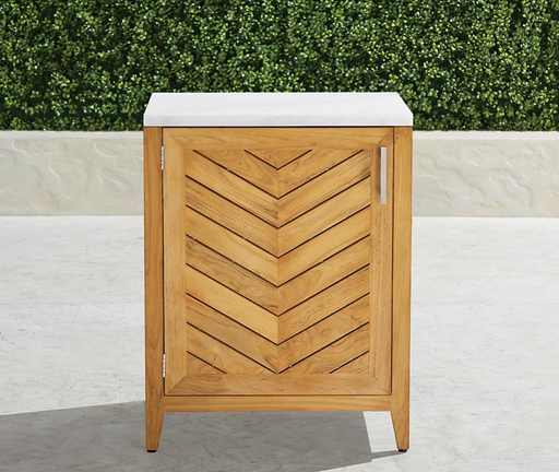 Westport Cabinet with One Door Teak Outdoor Kitchen Outdoor kitchens FrontGate   