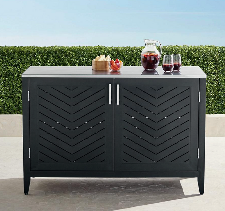 Westport Aluminum Cabinet with Two Doors Outdoor kitchens FrontGate