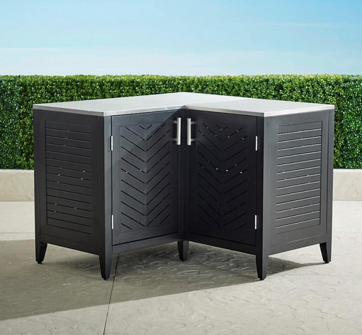 Westport Aluminum 90 Degree Corner Cabinet Outdoor kitchens FrontGate