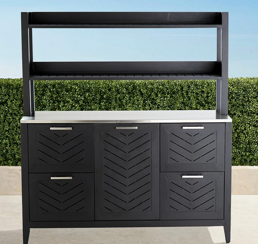 Westport Aluminum Sideboard & Hutch Outdoor kitchens FrontGate
