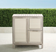 Isola Cabinet with Three Drawers Weathered Teak Outdoor kitchens FrontGate   