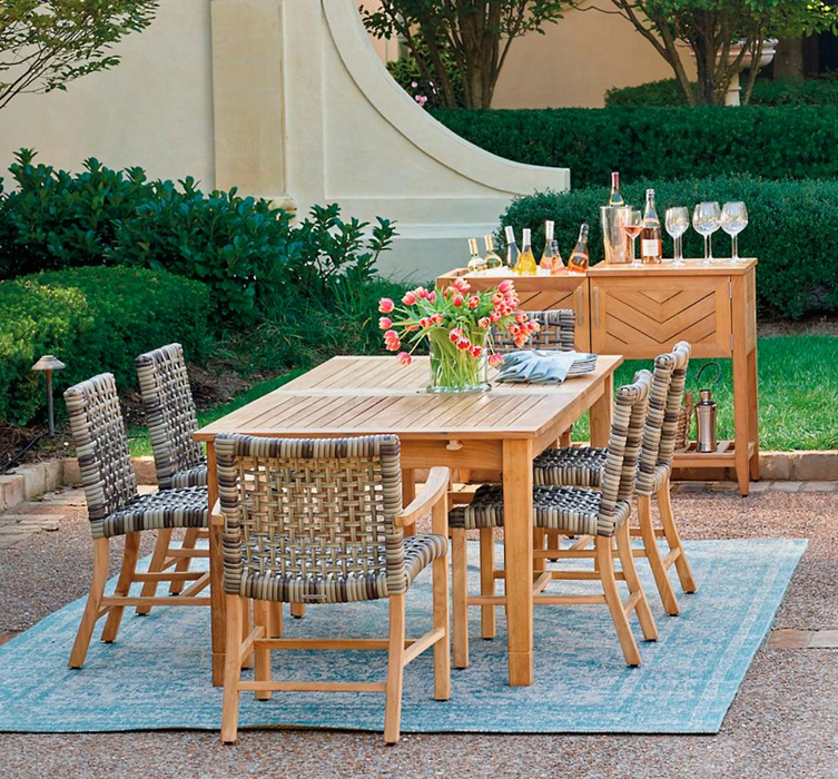 Westport Console with Beverage Tub in Teak Outdoor kitchens FrontGate
