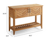 Westport Console with Beverage Tub in Teak Outdoor kitchens FrontGate   