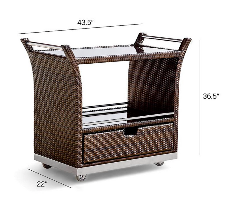 Ultimate Serving Cart Outdoor kitchens FrontGate