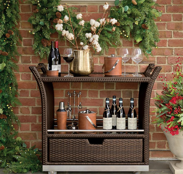Ultimate Serving Cart Outdoor kitchens FrontGate