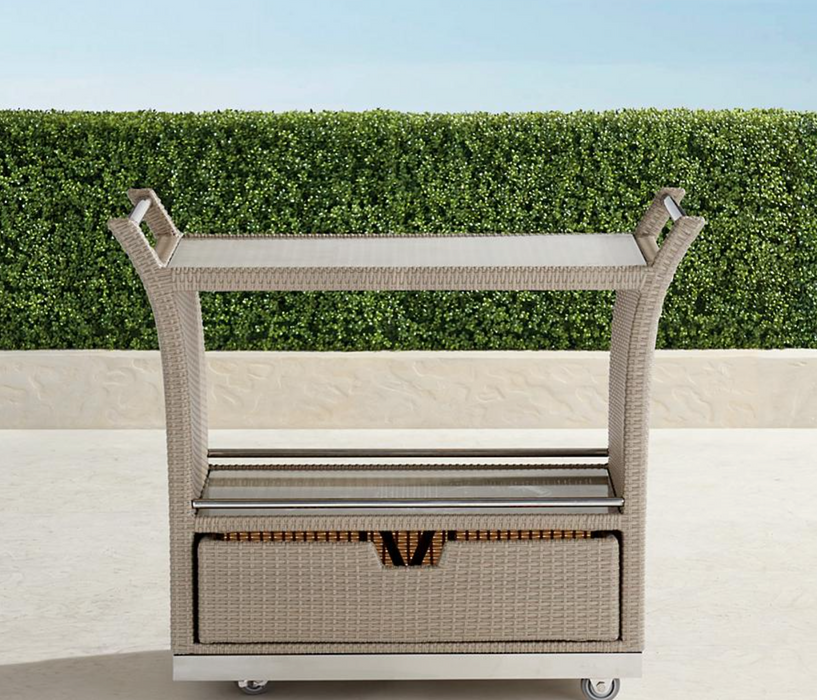 Ultimate Serving Cart Outdoor kitchens FrontGate Dove