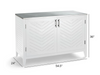 Westport Outdoor Kitchen Aluminum Cabinet with Two Doors in Matte White Outdoor kitchens FrontGate   