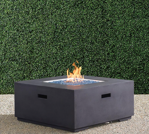 Cortina Fire Table in Gray + Cover fire pit FrontGate