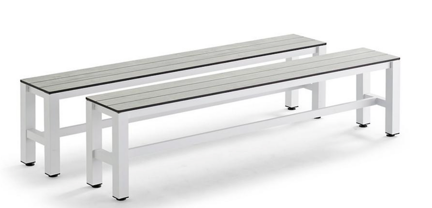 Esterno Outdoor Pool Table Benches, Set of Two Outdoor Games FrontGate