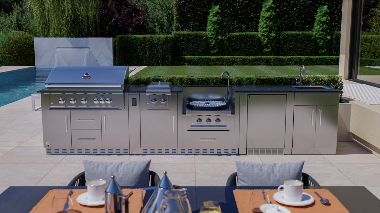 HILL COUNTRY 13’-6" Expansive Island Package BBQ GRILL SunStone Barbecue Grills HILL COUNTRY 13’-6" Expansive Island Package - LPG