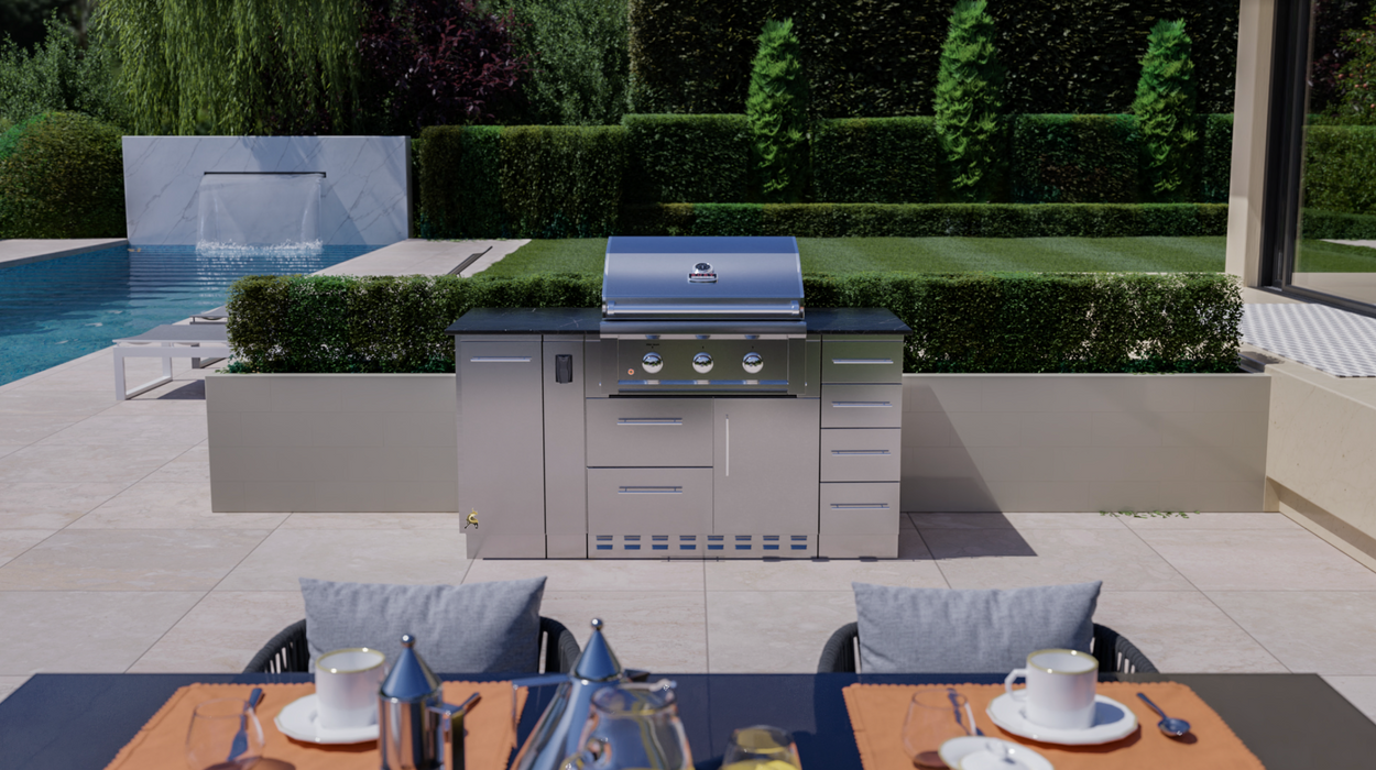 Sunstone Cabinet Package BBQ GRILL SunStone Barbecue Grills Sunstone Cabinet Package - LPG