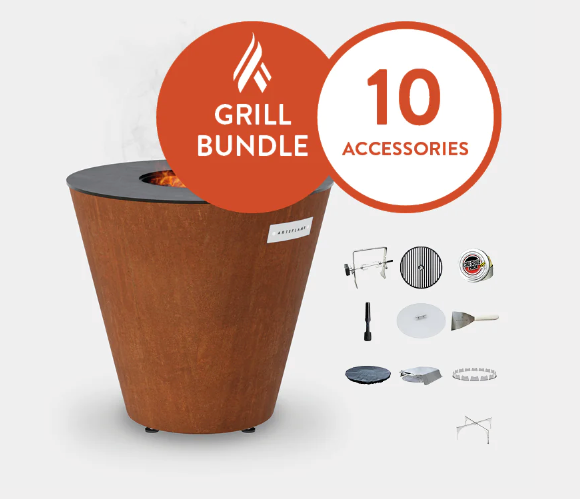 The Arteflame One Series 20" Grill Chef Max Bundle + 10  accessories