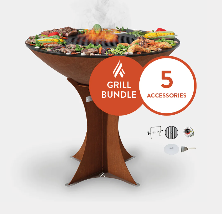 The Arteflame Classic 30" Tall Euro Base Chef Max Bundle + 5 accessories