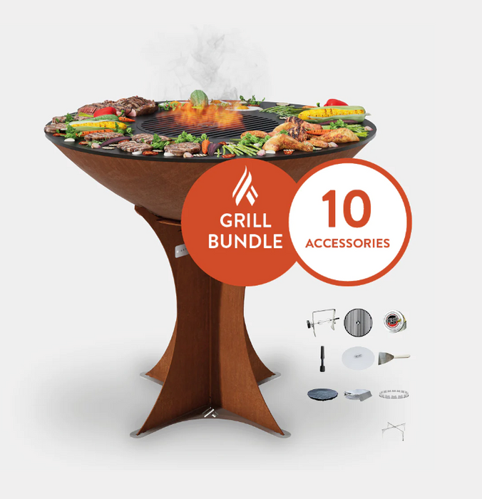 The Arteflame Classic 20" Tall Euro Base Chef Max Bundle + 10 accessories