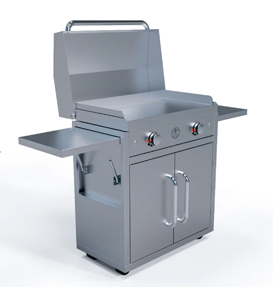 The Ranch Hand 2 Burner Electric Griddle + Lid + Cart