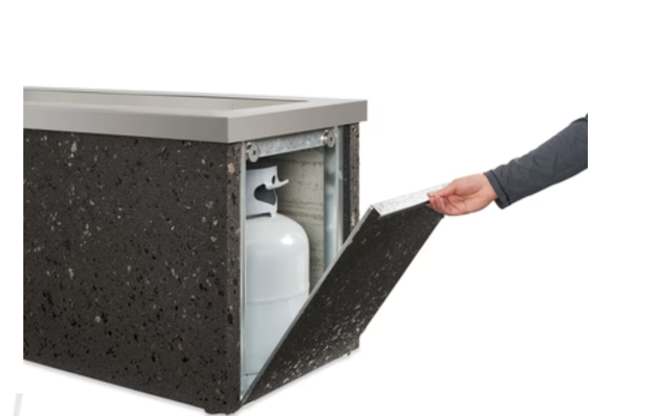 Linear Fire Pit Table Key Largo-Stainless Steel