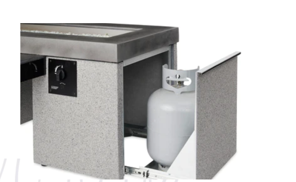 Linear Fire Pit Table Black Uptown Color