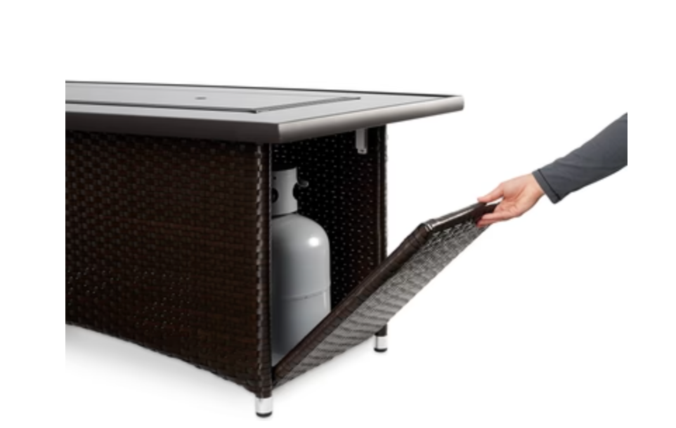 Linear Fire Pit Table Balsam Montego