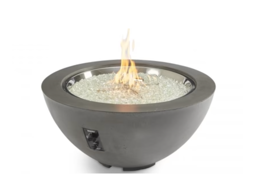 Fire Pit Bowl Midnight Mist Cove 42" Round Gas