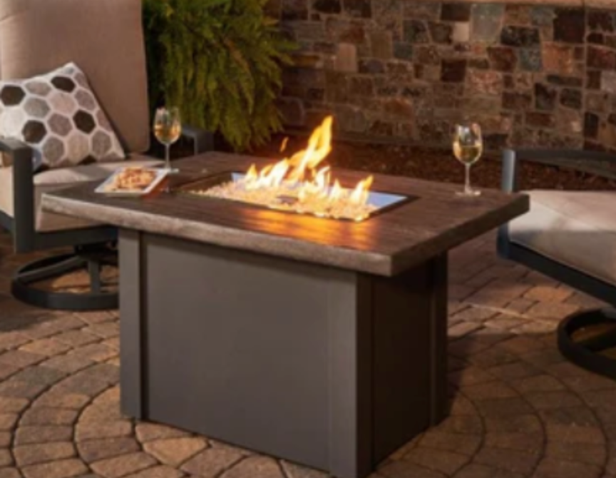 Fire Table Driftwood Havenwood Gas Rectangular