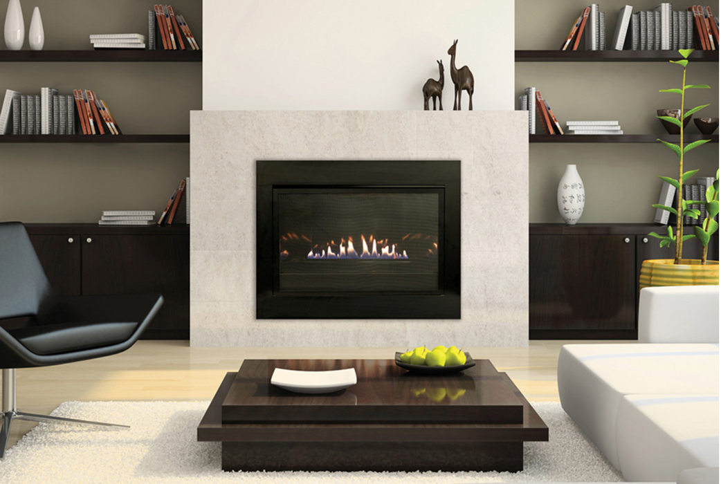 Loft Series Vent-Free Insert -Zero- Clearance -Small- Natural Gas Intermittent Pilot Control with On/Off Switch and Black Reflective Liner, 28 K BTU